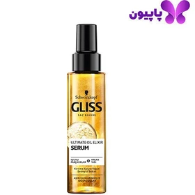 سرم مو ترمیم کننده ultimate oil elexir گلیس ۱۰۰ میل