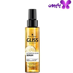 سرم مو ترمیم کننده ultimate oil elexir گلیس ۱۰۰ میل